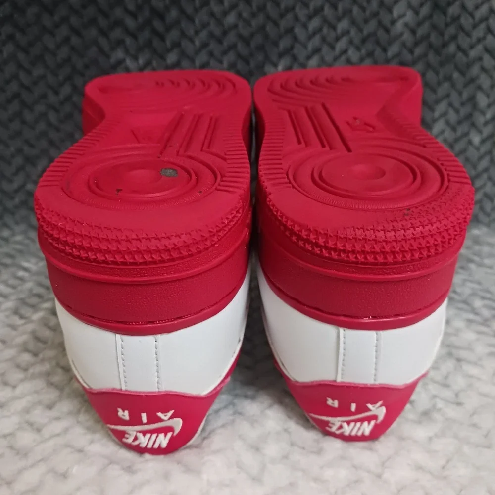 Nike Air Force 1 Retro Low GS White University Red Sneakers CV7663-102 Size 6.5Y